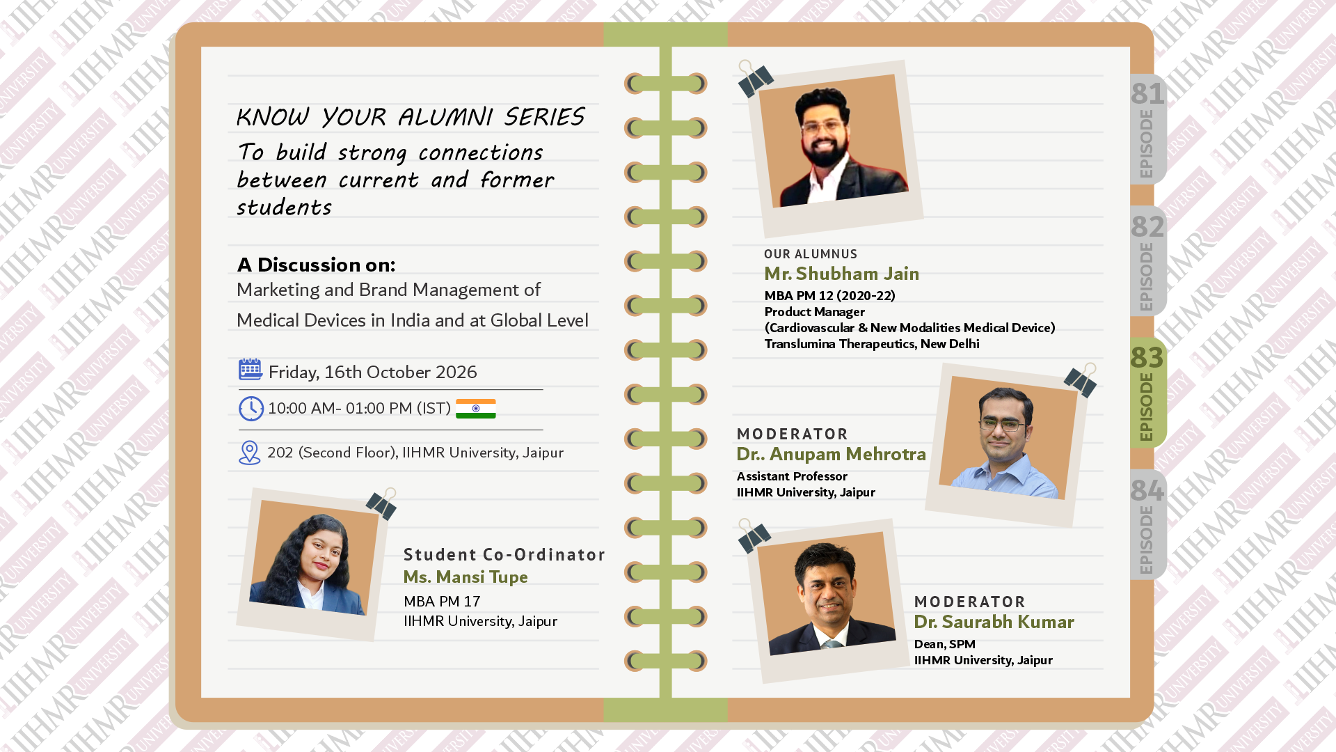 Know Your Alumni Episode 83: Marketing and Brand Management of Medical Devices in India and at Global Level